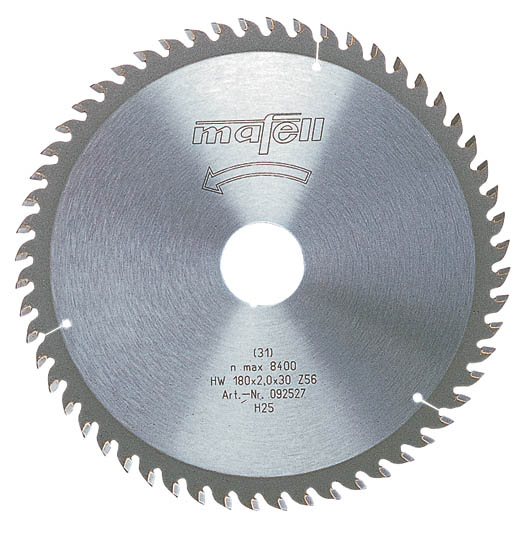 Mafell Accesorios 092460 Hoja de sierra Mafell HM, 225 x 1,8/2,5 x 30 mm, Z 32, WZ