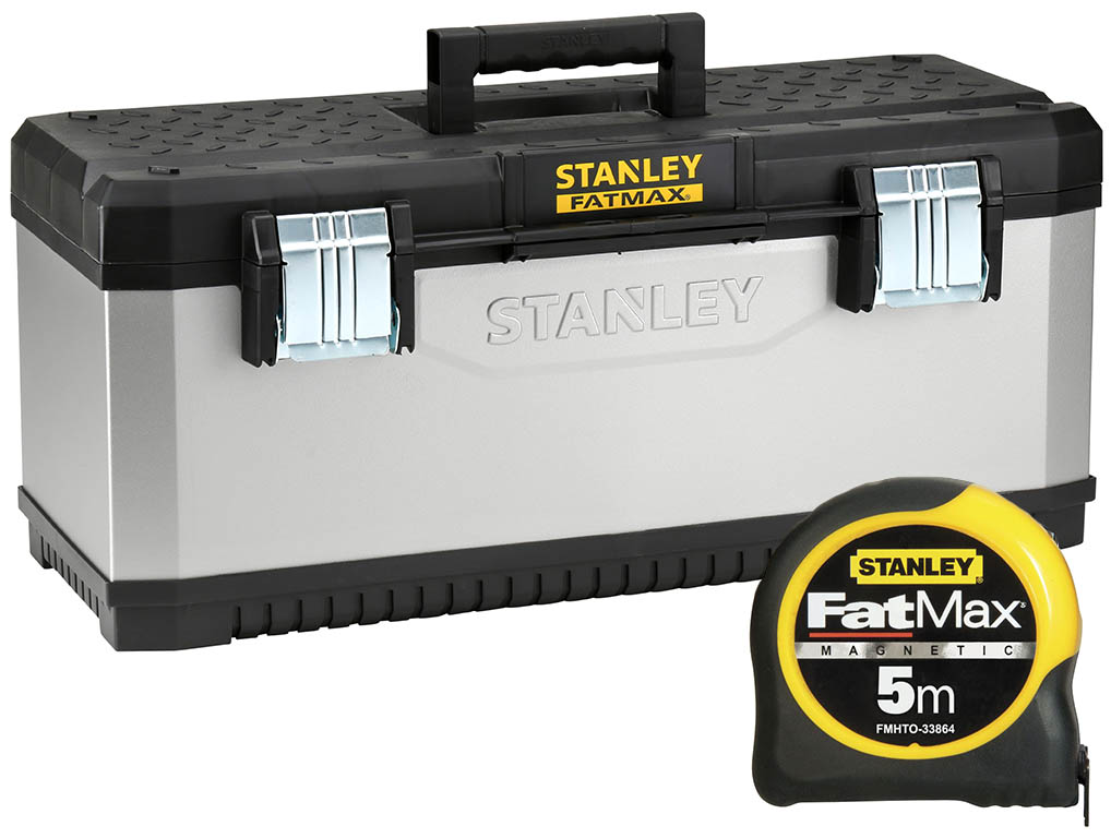 Stanley 1-95-617SB Caja de herramientas Fatmax + cinta métrica magnética 5m