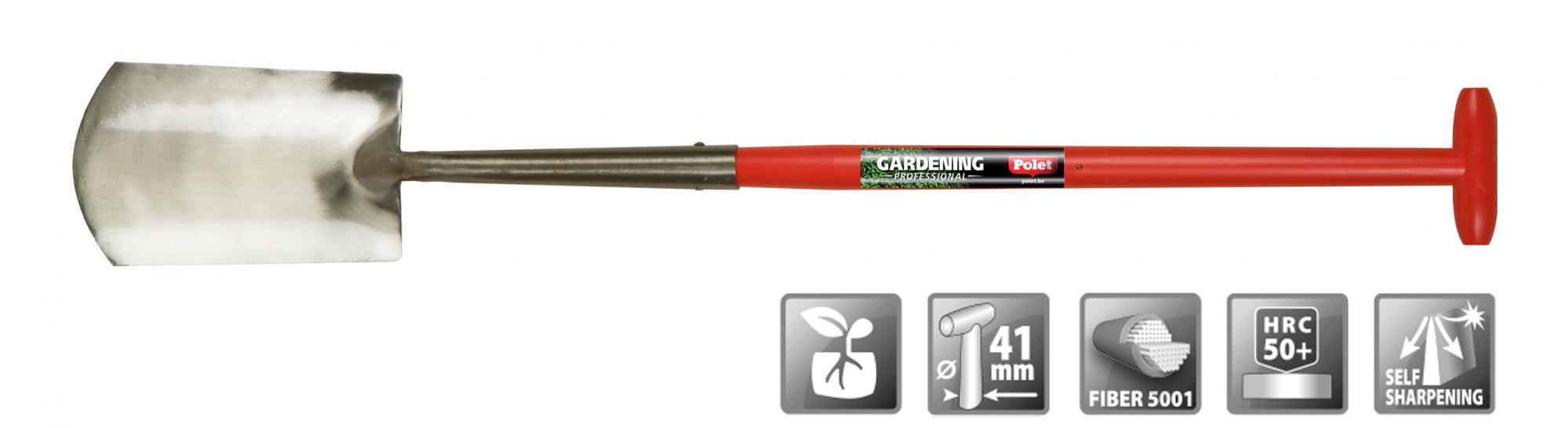 Polet 101018E Pala profesional de cuello de cisne ZH 280/150/160 T-ST 75CM