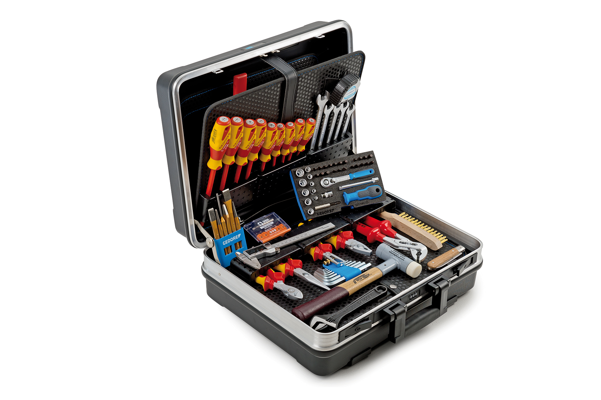 Gedore 8064810 S87 VDE-120.02M Juego de iniciación VDE "Electricista" de 87 piezas en maletín