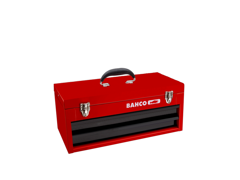 Bahco 1483K2RB Caja metálica con 2 cajones y bandeja adicional