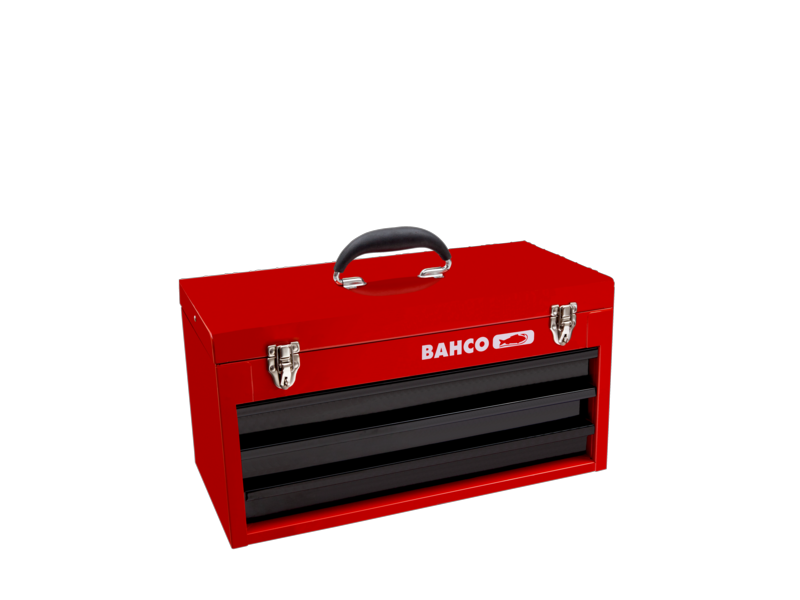 Bahco 1483K3RB Caja metálica con 3 cajones y bandeja adicional