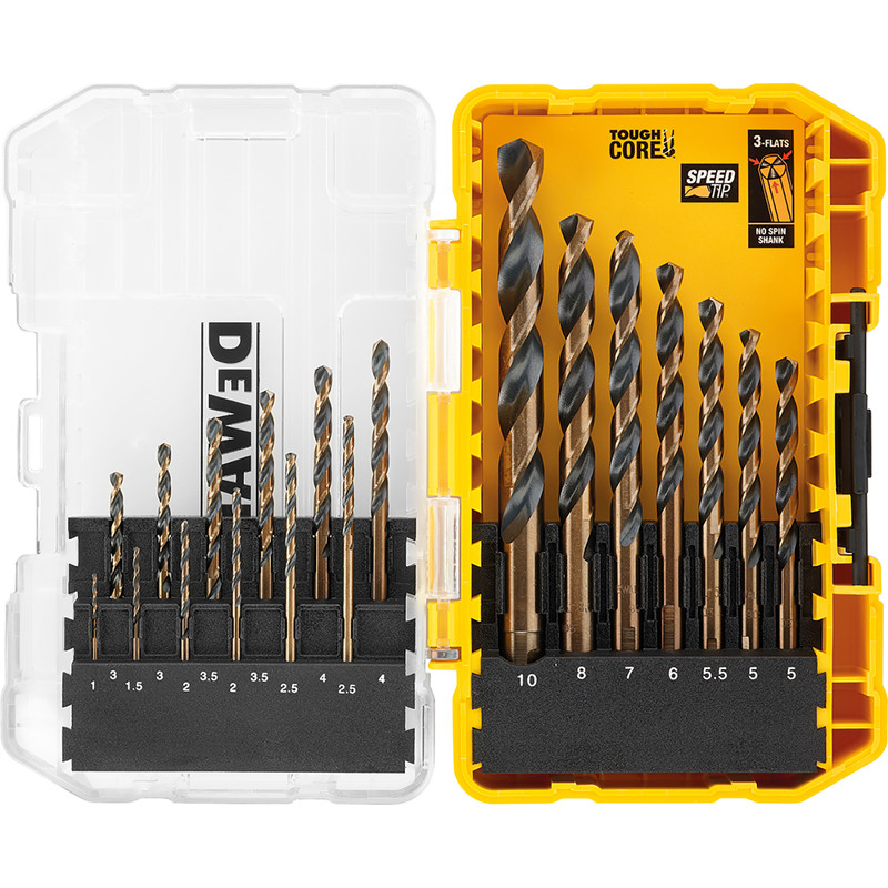 DeWalt Accesorios DT70728-QZ Juego de brocas para metal en estuche Tough Case de 19 piezas