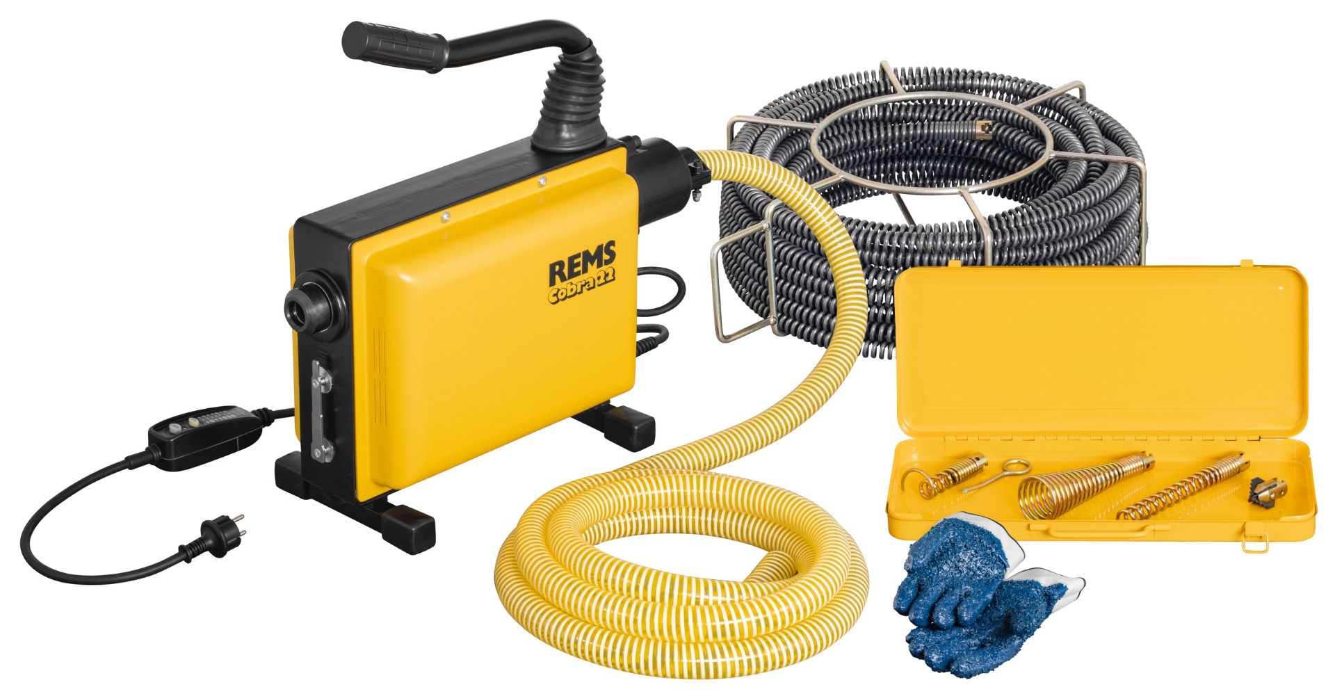 Rems 172011 R220 Cobra 22 Set 22 Desatascador eléctrico de tuberías