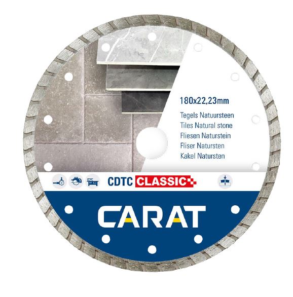 Carat CDTCC18030 Sierra de diamante CDTC CLASSIC 180x22,2MM piedra natural/hormigón