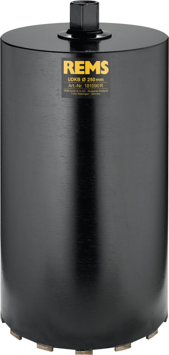 Rems 181090 R UDKB 250x420xUNC 1 1/4 Broca de diamante húmeda/seca