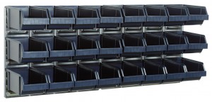 Raaco 181228 2 paneles de pared con 24 bandejas