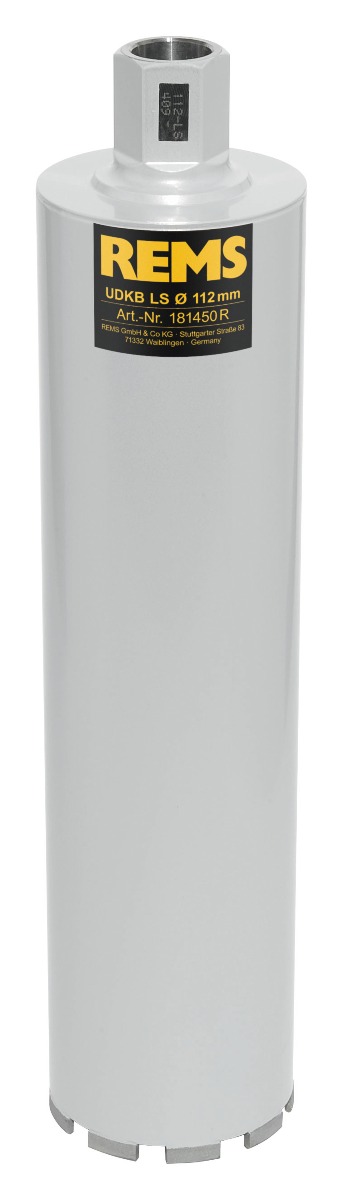 Rems 181450 R UDKB-LS 112x420xUNC 1 1/4 Broca de diamante, soldada por láser Seco/húmedo