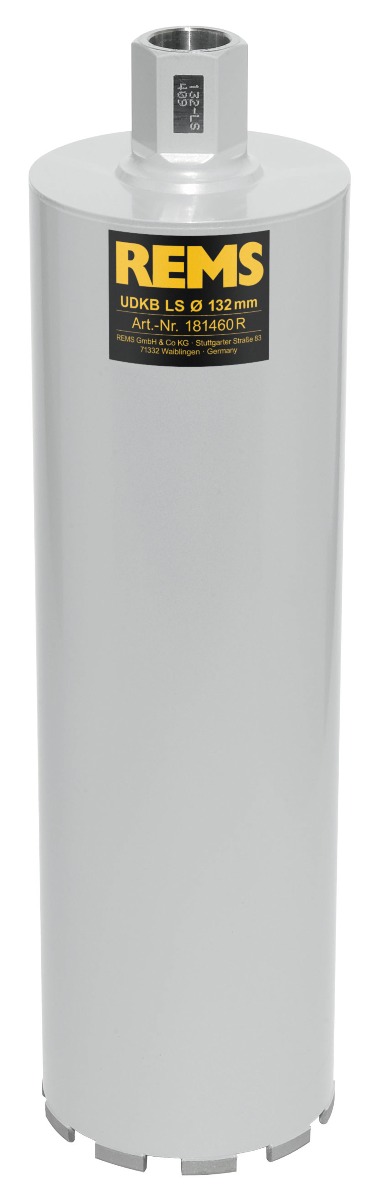 Rems 181460 R UDKB-LS 132x420xUNC 1 1/4 Broca de diamante, soldada por láser Seco/húmedo