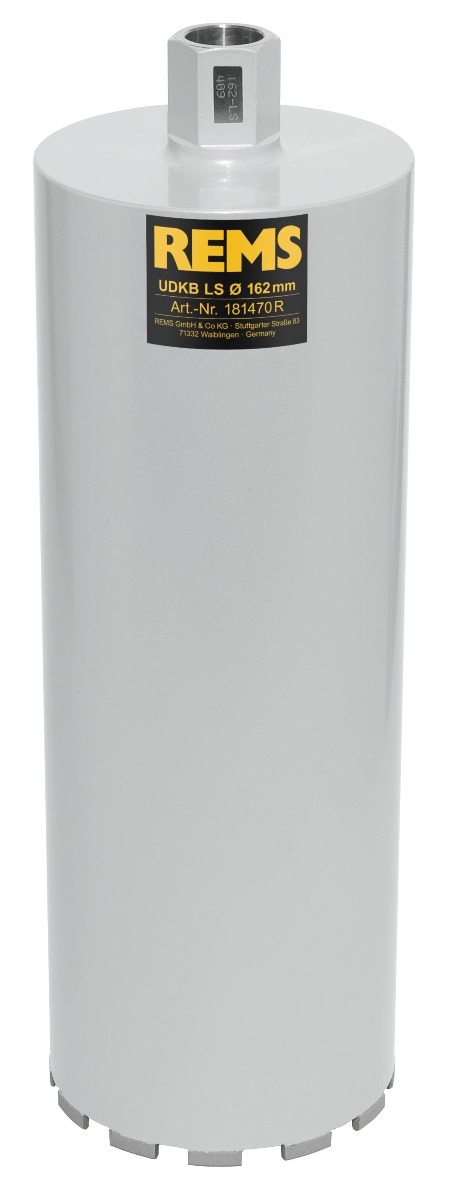 Rems 181470 R UDKB-LS 162x420xUNC 1 1/4 Broca de diamante soldada por láser Seco/húmedo