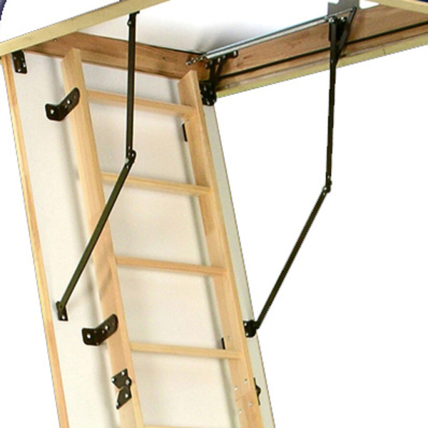 Altrex 505016 Woodytrex-Budget Escalera de altillo de 3 tramos (plegable) 120 x 60