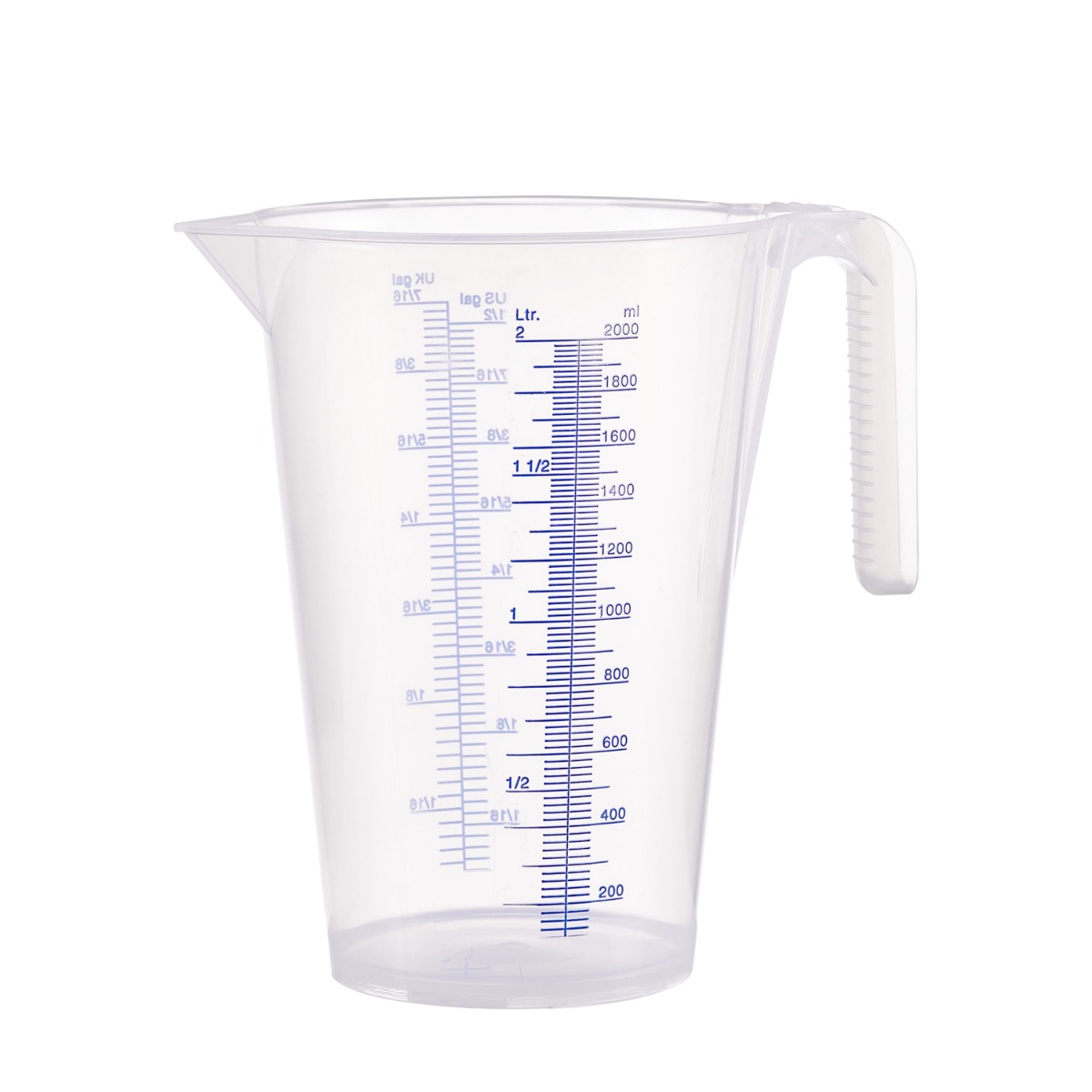 Pressol 07 063 Vaso medidor PP 2L escala transparente ml/l US gal/UK gal