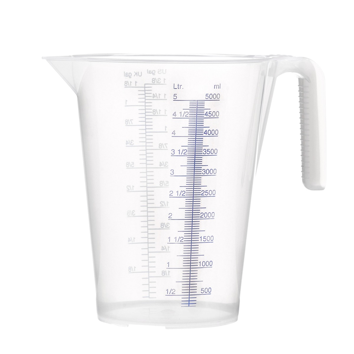 Pressol 07 065 Vaso medidor PP 5L escala transparente ml/l US gal/UK gal