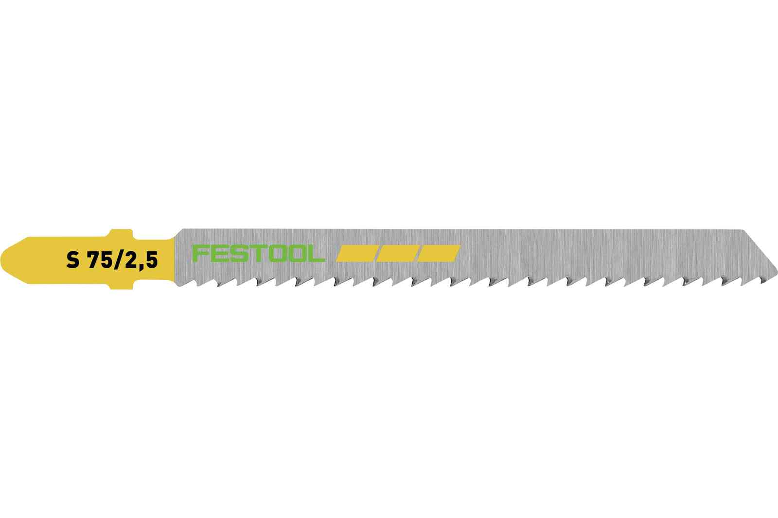 Festool Accesorios 204257 S 75/2,5/25 Hoja de sierra de calar MADERA DE CORTE FINO 25 piezas