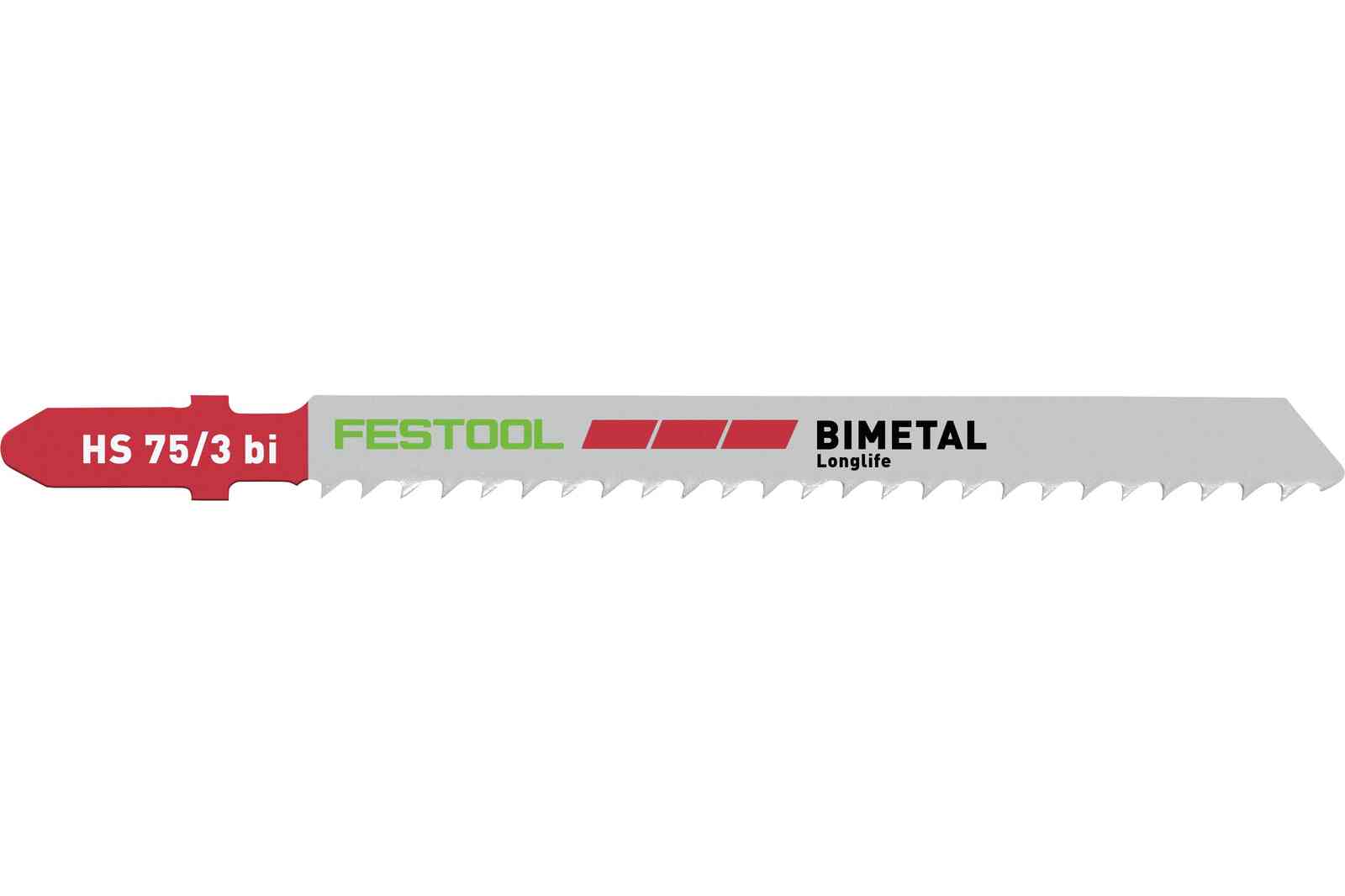 Festool Accesorios 204336 HS 75/3 BI/5 Hoja de sierra de calar MATERIAL SÓLIDO PLÁSTICO 5 piezas