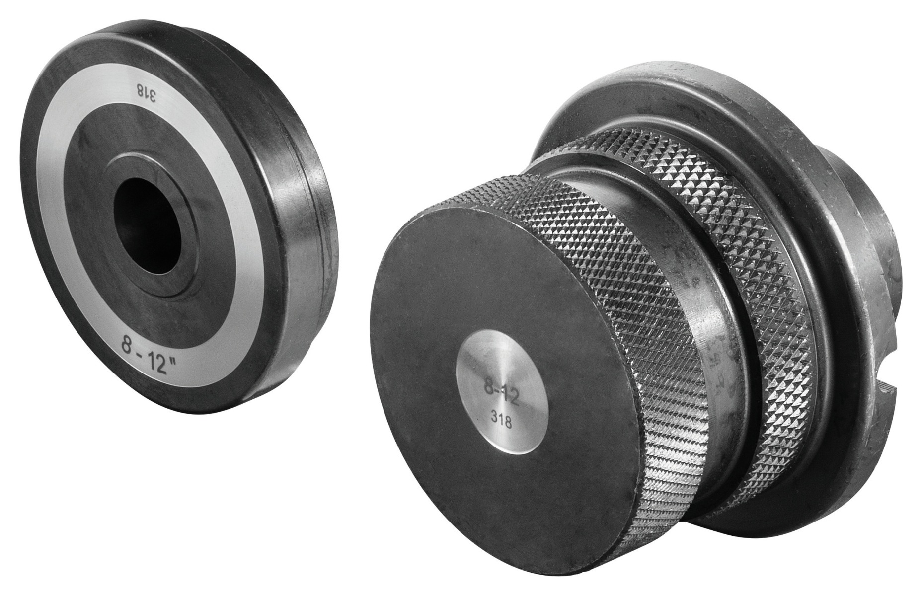 Rems 347040 Rodillos acanalados 8 - 12", juego para tubos de acero