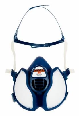3M 1.21.15.425.15 4251+ Máscara antipolvo para pulverizadores de pintura A1P2 1 pieza