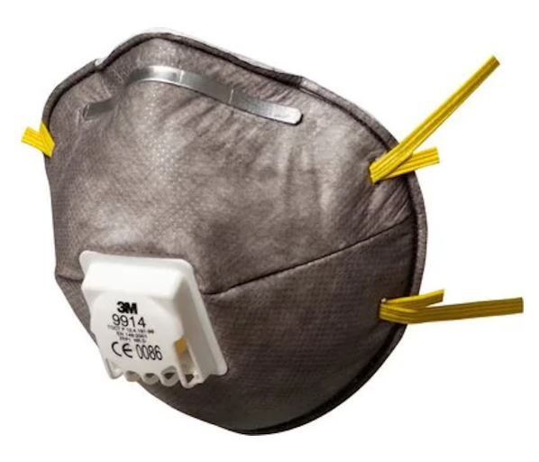 3M 1.21.15.991.48-10 9914SP Speciaal stofmasker, FFP1, met ventiel 10 stuks