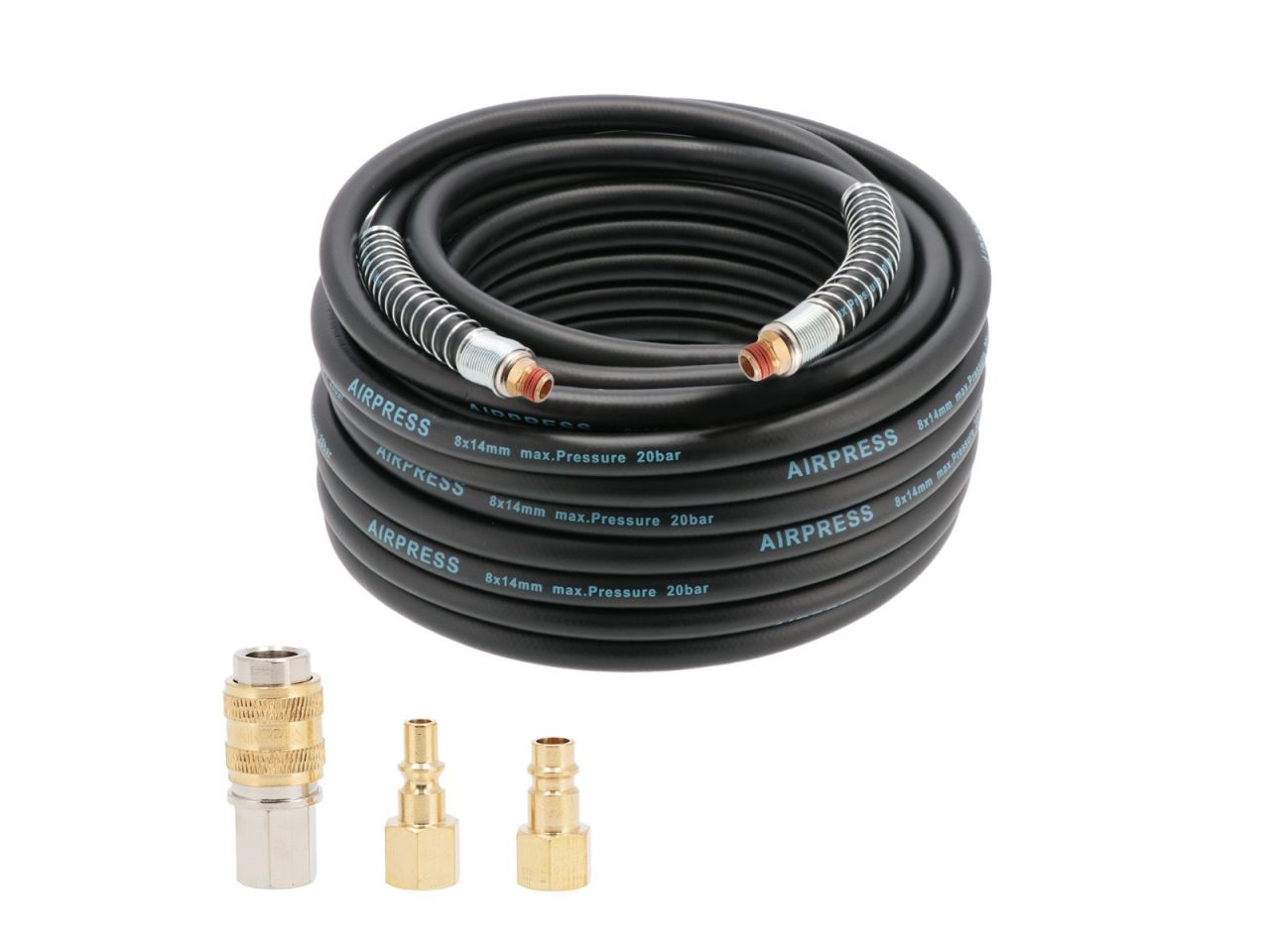 Airpress 40492 Manguera de aire 20 bar 1/4" 20 m 14 x 8 mm incl. conexiones