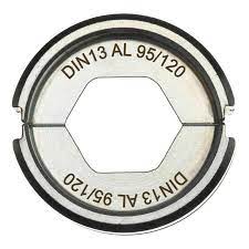 Milwaukee Accesorios 4932459510 DIN13 AL 95/120 Mordaza de engaste para alicates de engaste de cables M18 HCCT 109/42