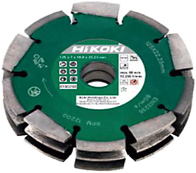 HiKOKI Accesorios 4100299 Hoja de sierra diamantada 125mm 3 hojas para ranuras de 30mm