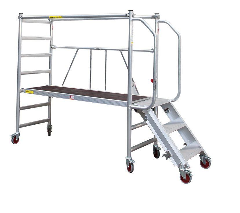 Little Jumbo 41600000 JUMBO Andamio plegable 180 con escalera de acceso - 74×185