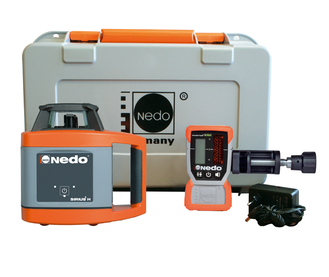 Nedo 471933 SIRIUS 1 H Láser horizontal + receptor láser Aceptador 2