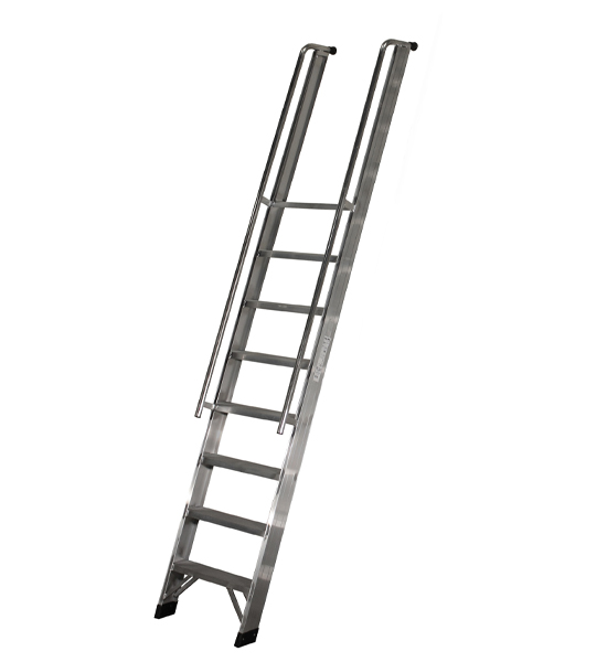 Little Jumbo 4904100114 Escalera de almacén JUMBO con pasamanos - 1x14 peldaños