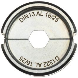 Milwaukee Accesorios 4932459506 DIN13 AL 16/25 Mordaza de engaste para alicates de engaste de cables M18 HCCT 109/42
