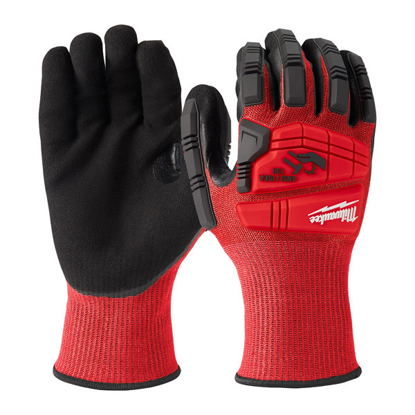 Milwaukee Accesorios 4932478127 Guantes de trabajo resistentes a los golpes clase de corte 3/C - M/8 - 1 par