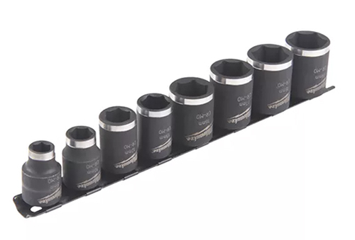 Milwaukee Accesorios 4932478288 Juego de llaves de vaso 3/8" SHOCKWAVE™ IMPACT DUTY 8 piezas