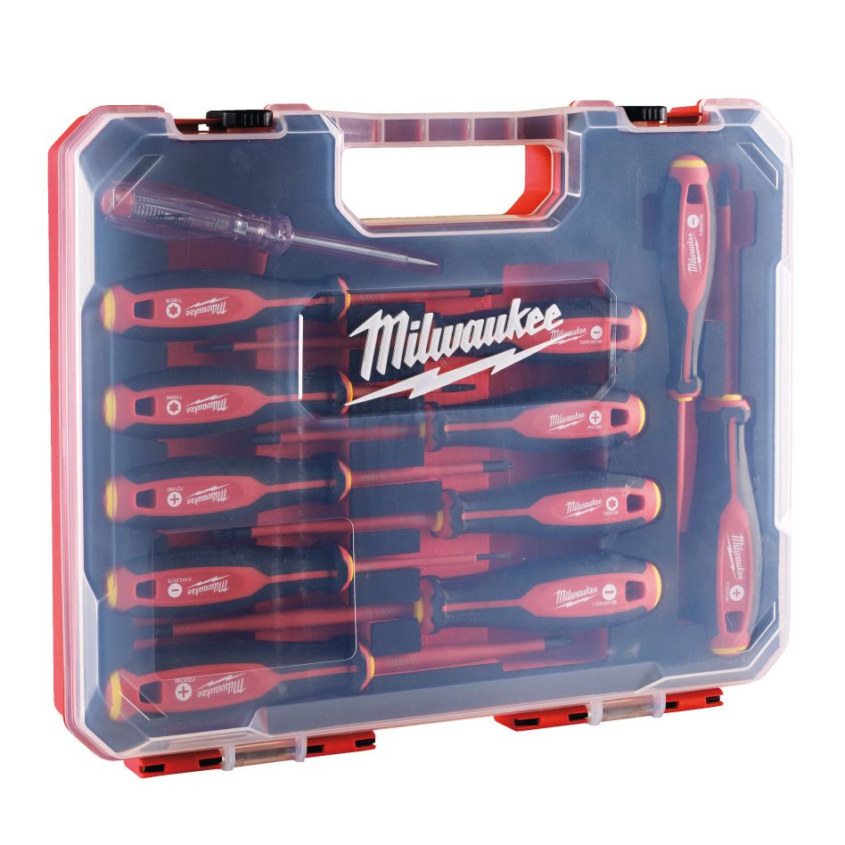 Milwaukee Accesorios 4932479095 Destornillador trilobular VDE JUEGO 12 piezas