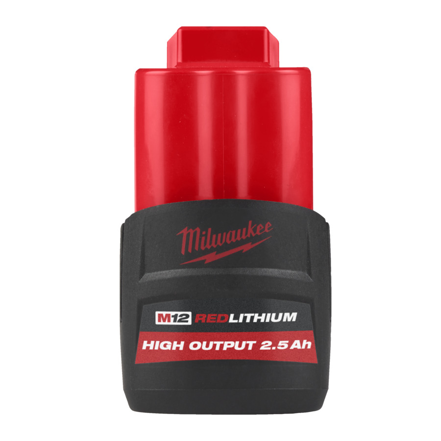 Milwaukee Accesorios 4932480164 Batería M12 High Output HB2.5 12V 2.5ah Li-Ion Roja
