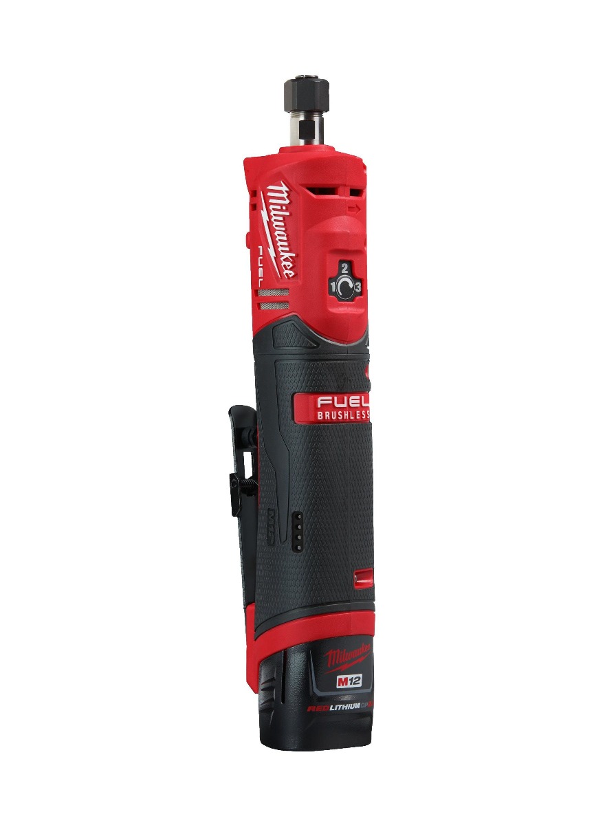 Milwaukee 4933471436 M12 FDGS-422B Amoladora de Pasadores Recta 12 Voltios 2.0 / 4.0 Ah Li-ion