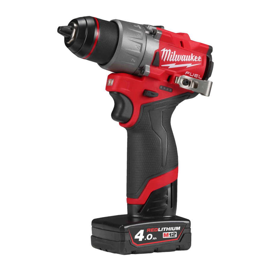 Milwaukee 4933479874 M12 FDD2-402X Taladro compacto a bateria 12V 4.0Ah Li-Ion