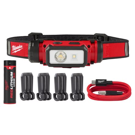 Milwaukee 4933479963 L4 HL2-301 Linterna frontal LED recargable 600 lúmenes