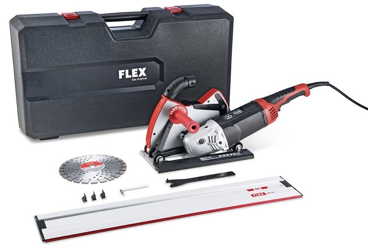 Flex-tools 494674 Juego DCG L 26-6 230 Sistema de corte de diamante 230 mm + carril guía GRS80 800 mm
