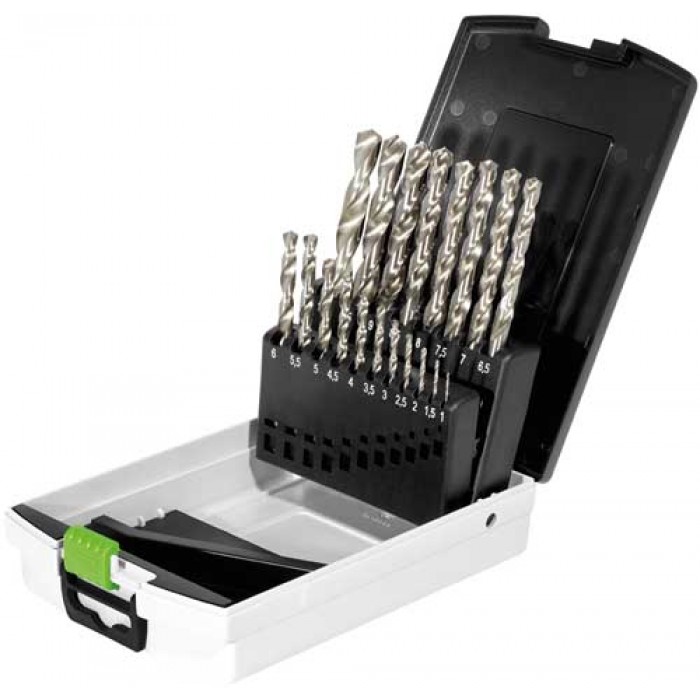 Festool Accesorios 498981 Caja de brocas HSS D 1-10 Sort/19x