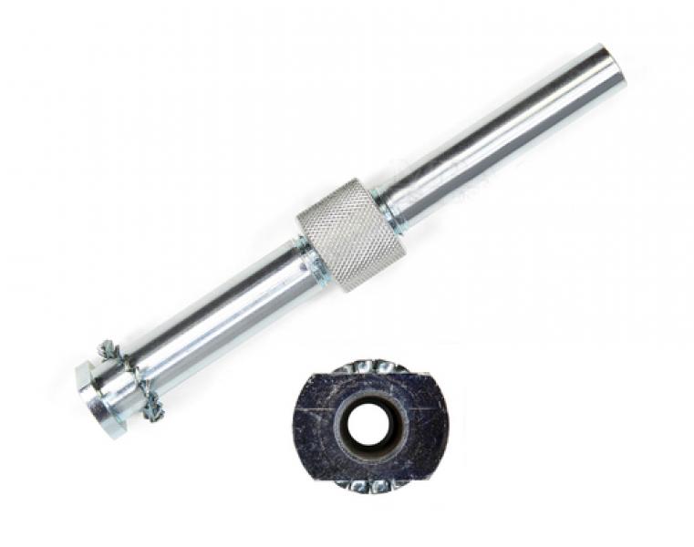 GRN Tools 502.DBB.11 Soporte guía para broca larga para madera en el que se puede extraer la longitud de corte de la broca