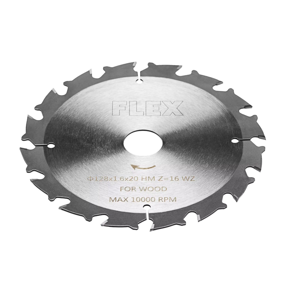 Flex-tools Accesorios 517682 Hoja de sierra circular D128x1,0x20 HM Z=16 WZ