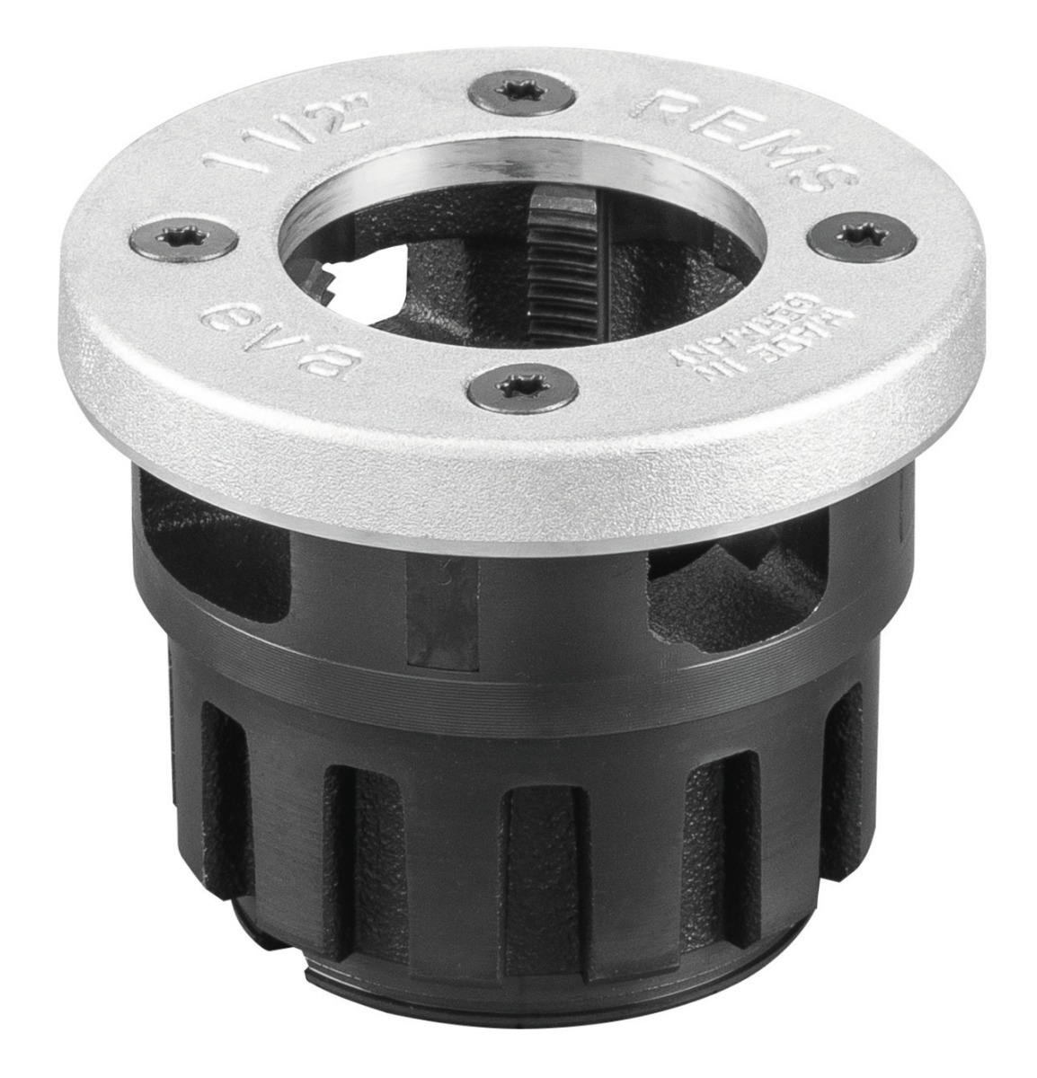 Rems 521070 R 1 1/2 Cabezal de corte de cambio rápido para Rems Eva y Amigo Pipe rosca cónica derecha