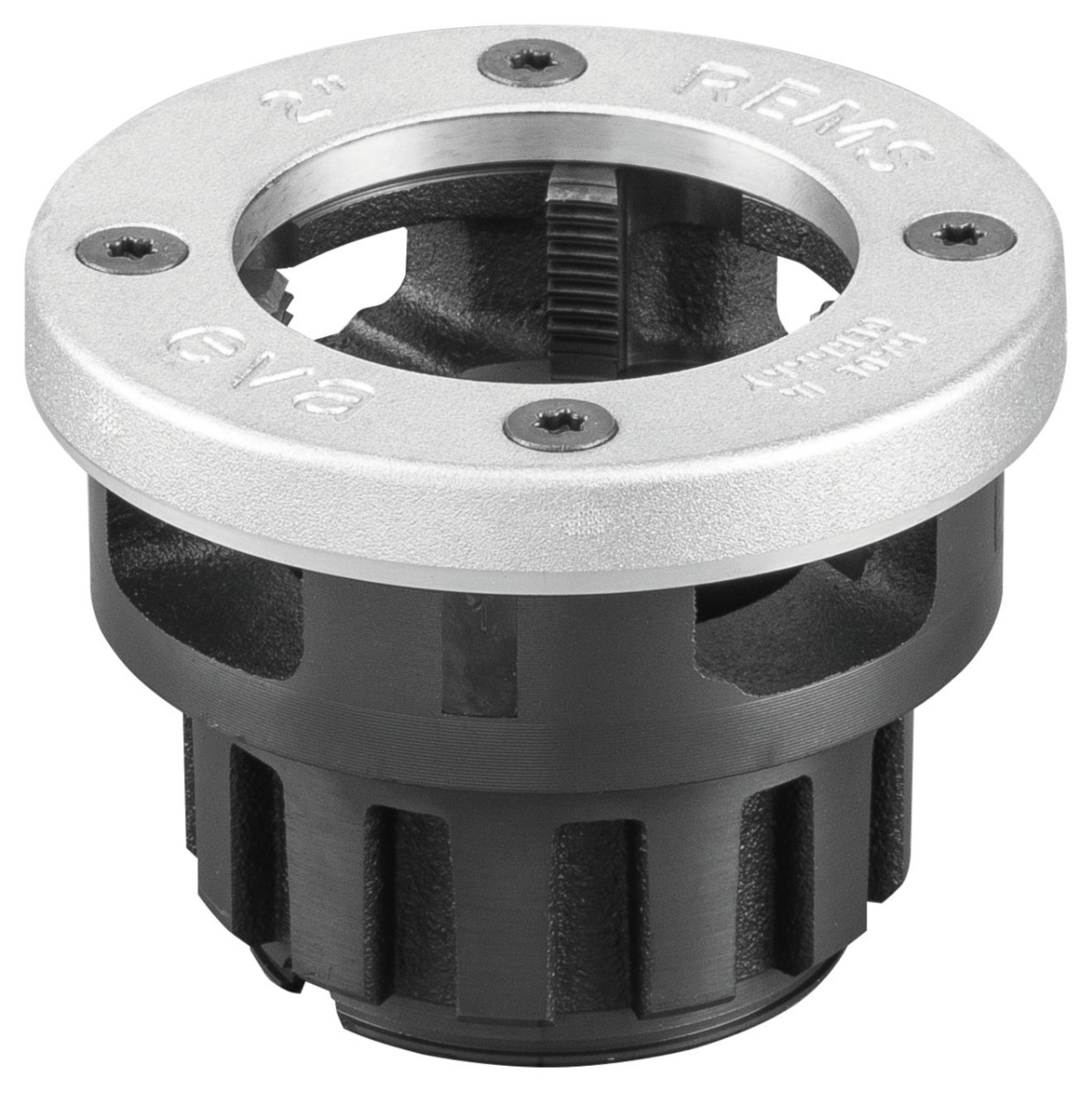 Rems 521080 R 2 Cabezal de corte de cambio rápido para la rosca cónica derecha de Rems Eva y Amigo Pipe