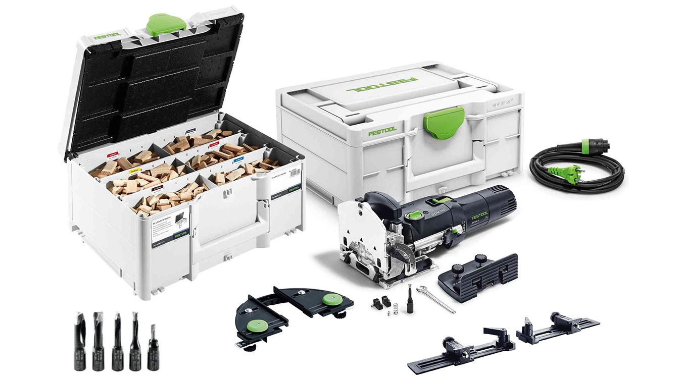 Festool 574427A DF500RQ-SET cortador de dominó profi con dominó surtido + cortadores en systainer