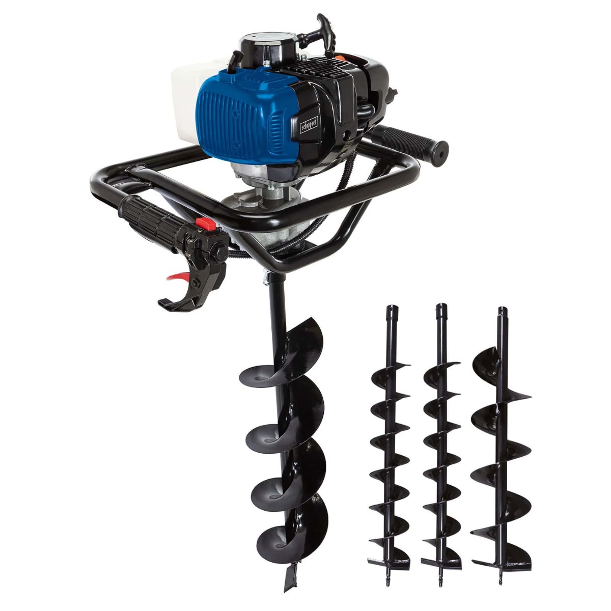 Scheppach 5904704903 Sinfín de tierra EB2000 incl. sinfín de 100, 150, 200 mm