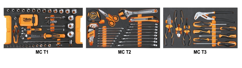 Beta 059140112 Juego de herramientas de 109 piezas en insertos de espuma EVA moldeada