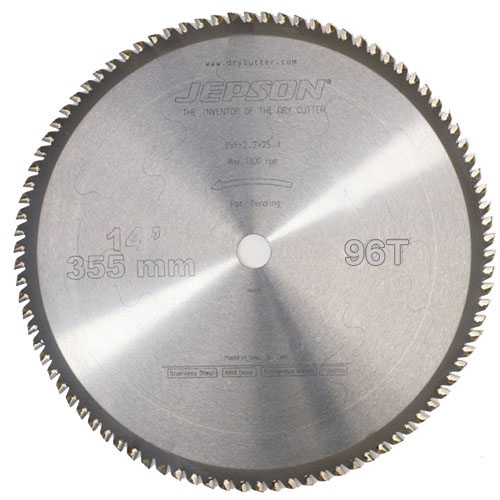 Jepson 600594 Hoja de sierra HM 355 mm 96T para aluminio