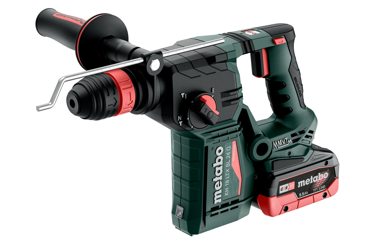 Metabo 601714660 Martillo combinado KH 18 LTX BL 24 Q Accu SDS-Plus 18V 5,5Ah LiHD