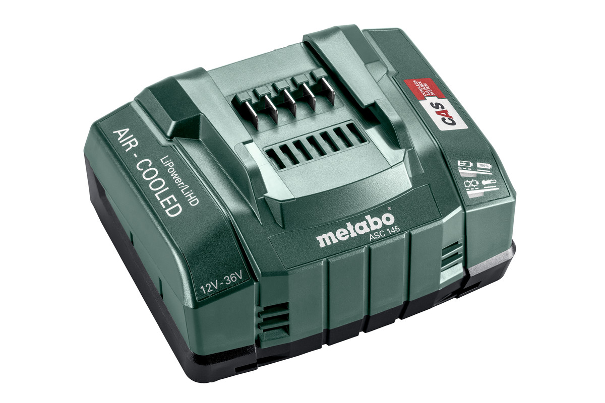Metabo Accesorios 627378000 ASC 145 Cargador de batería 12-36V "Air-Cooled" (Refrigerado por aire)