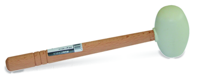 Rubi 66905 Martillo de Goma Blanco 250 g Redondo