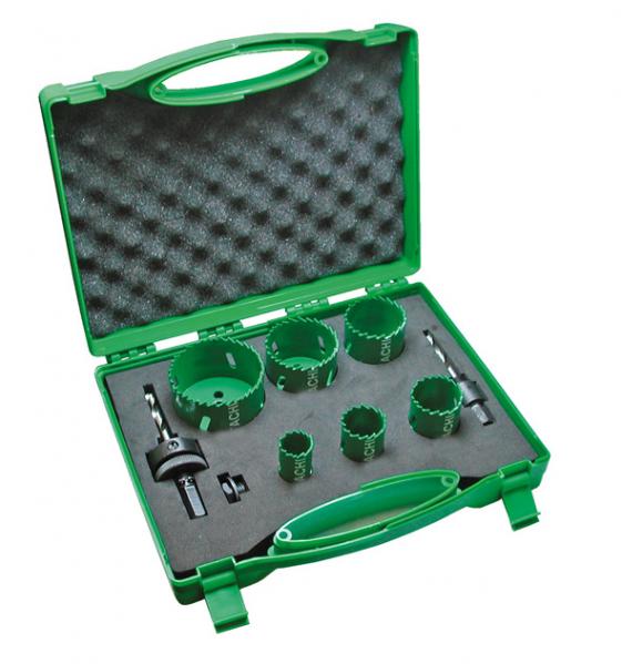 HiKOKI Accesorios 752175 Juego de sierra de corona Electricista No.2 BI-Metal de 9 piezas